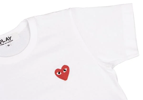 PLAY COMME des GARCONS Point Heart Patch Kids Print T shirt K-153026_005