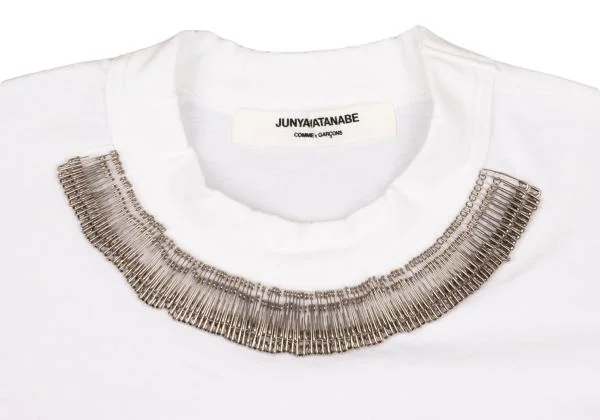 JUNYA WATANABE COMME des GARCONS Safety Pins Embellished T-shirt K-153029_002