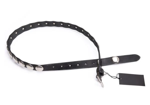 JUNYA WATANABE Scratched Design Studs Narrow Belt K-153035_002