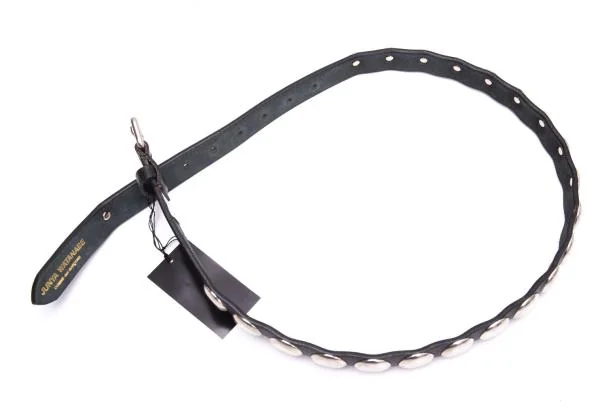 JUNYA WATANABE Scratched Design Studs Narrow Belt K-153035_006