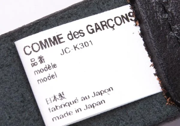 JUNYA WATANABE Scratched Design Studs Narrow Belt K-153035_007