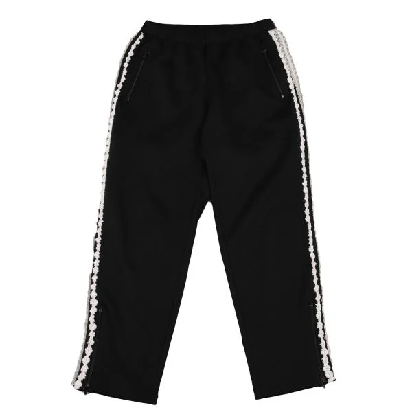 COMME des GARCONS Lace Blade Sideline Jersey Pants Black S-M K-153045_001