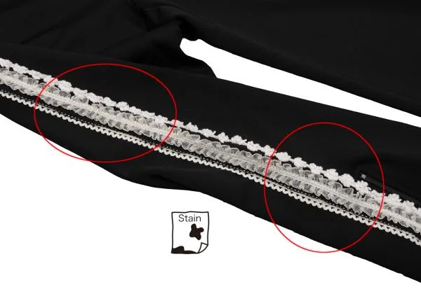 COMME des GARCONS Lace Blade Sideline Jersey Pants K-153045_007