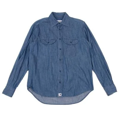 ADAM KIMMEL×Carhartt Cotton Denim Shirt