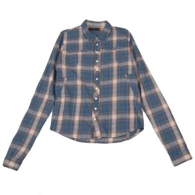 UNDERCOVER ISM Cotton Wool Long Sleeve Check Shirt