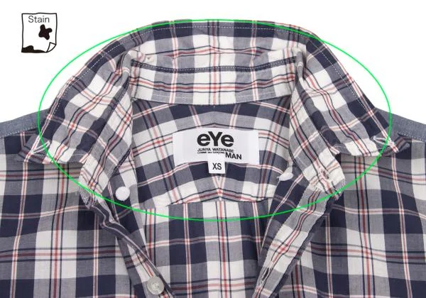eYe JUNYA WATANABE MAN COMME des GARCONS Embroidered Check Shirt K-153071_004