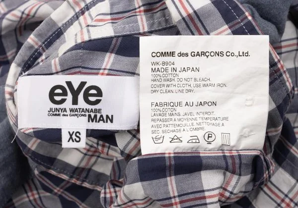 eYe JUNYA WATANABE MAN COMME des GARCONS Embroidered Check Shirt K-153071_014