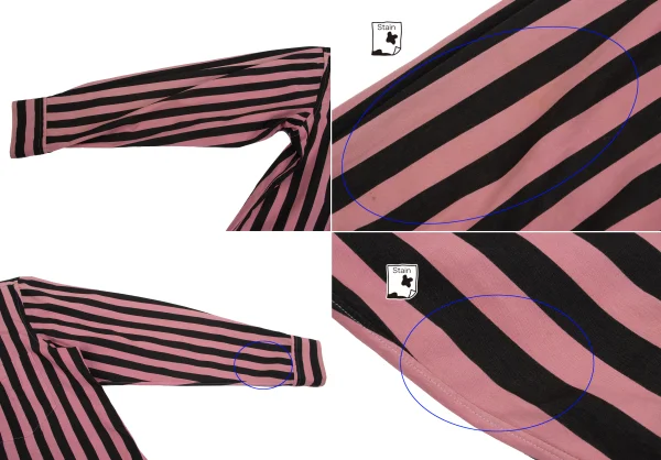 COMME des GARCONS HOMME PLUS Bold Striped Ruffle Lined Shirt K-153083_007