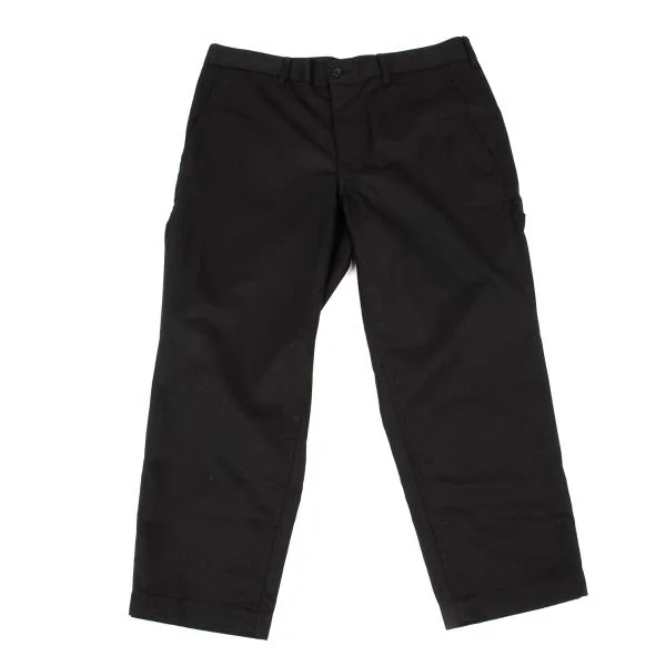 COMME des GARCONS HOMME PLUS Wool Poly Gaba Cropped Pants Black M K-153091_001