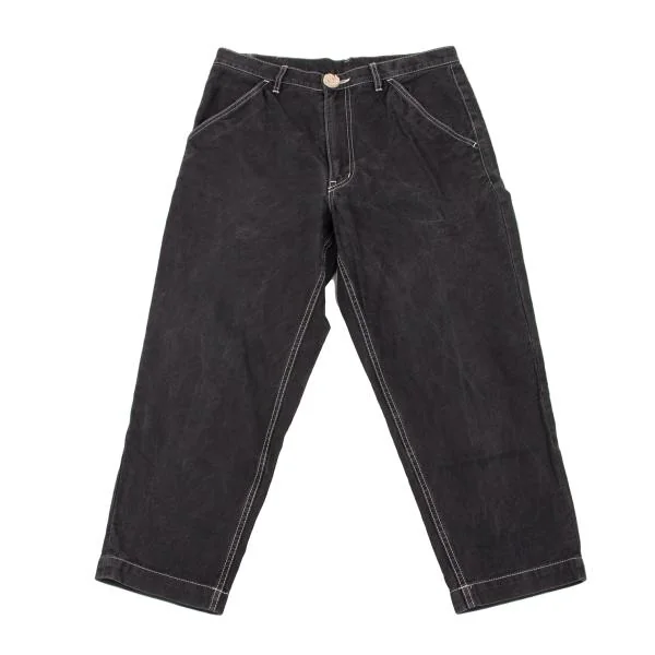 COMME des GARCONS HOMME PLUS Cotton Button Design Stitch Pants Grey S K-153092_001