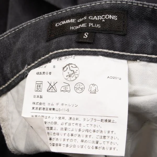 COMME des GARCONS HOMME PLUS Cotton Button Design Stitch Pants K-153092_014