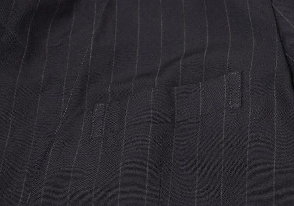 コムデギャルソン オムドゥCOMME des GARCONS HOMME DEUX ポリ製品染めストライプジャケット 紺XS K-153098_005
