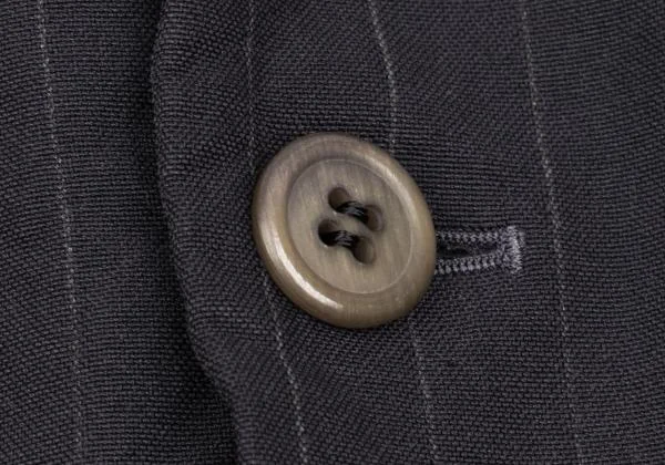 コムデギャルソン オムドゥCOMME des GARCONS HOMME DEUX ポリ製品染めストライプジャケット 紺XS K-153098_012