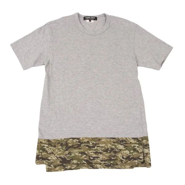 COMME des GARCONS HOMME DEUX Hem Camo Switching T-shirt Grey S K-153099_001