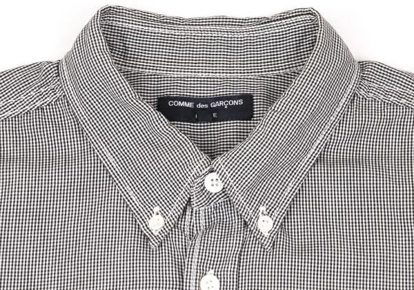 COMME des GARCONS HOMME Pin Check Short Sleeve Button Down Shirt K-153101_003