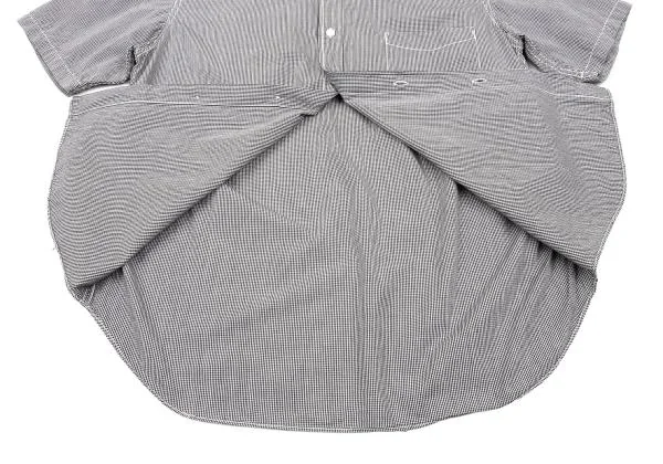 COMME des GARCONS HOMME Pin Check Short Sleeve Button Down Shirt K-153101_009