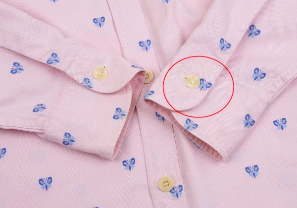 COMME des GARCONS HOMME Butterfly Embroidery Long Sleeve Shirt K-153103_007