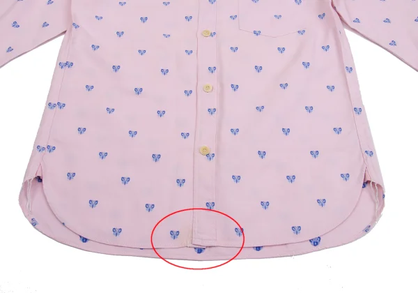 COMME des GARCONS HOMME Butterfly Embroidery Long Sleeve Shirt K-153103_010