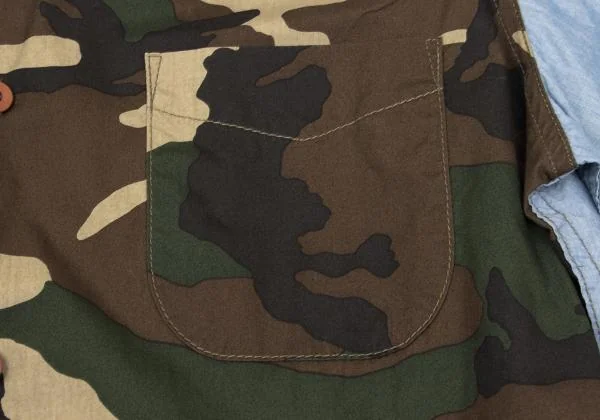 COMME des GARCONS HOMME Camo Switching Short Sleeve Shirt K-153105_005