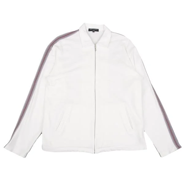 COMME des GARCONS HOMME Taping Cotton Zip Shirt Blouson White S K-153106_001