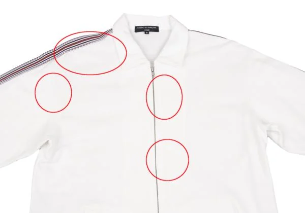 COMME des GARCONS HOMME Taping Cotton Zip Shirt Blouson K-153106_002