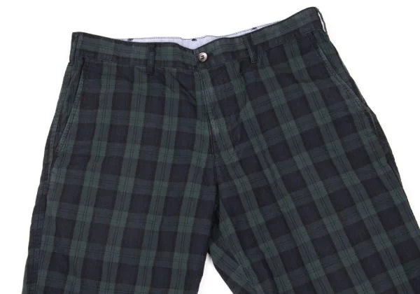 COMME des GARCONS HOMME Washed Checker Shorts K-153108_002