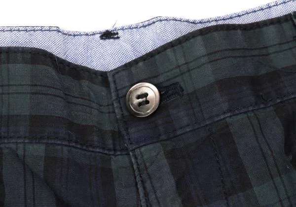 COMME des GARCONS HOMME Washed Checker Shorts K-153108_003