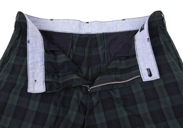 COMME des GARCONS HOMME Washed Checker Shorts K-153108_005