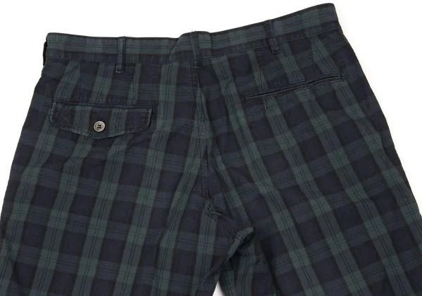 COMME des GARCONS HOMME Washed Checker Shorts K-153108_008