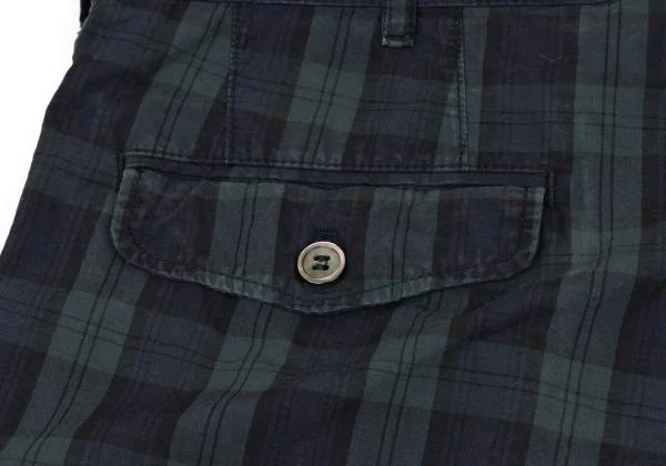 COMME des GARCONS HOMME Washed Checker Shorts K-153108_009