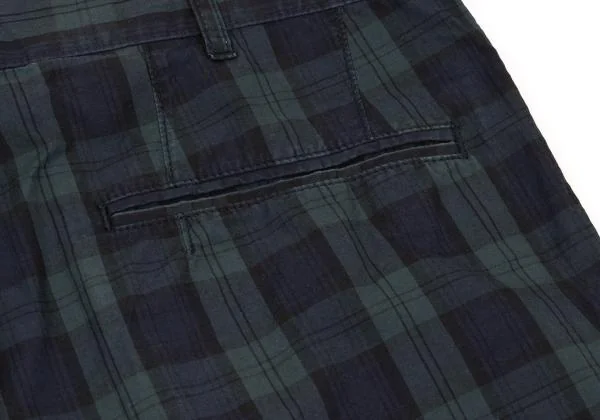 COMME des GARCONS HOMME Washed Checker Shorts K-153108_010
