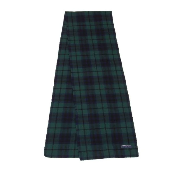 コムデギャルソン オムCOMME des GARCONS HOMME チェックマフラー 緑紺他 K-153110_001