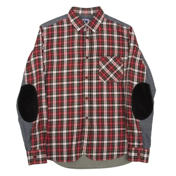 JUNYA WATANABE MAN COMME des GARCONS Switching Check Shirt Red S K-153118_001