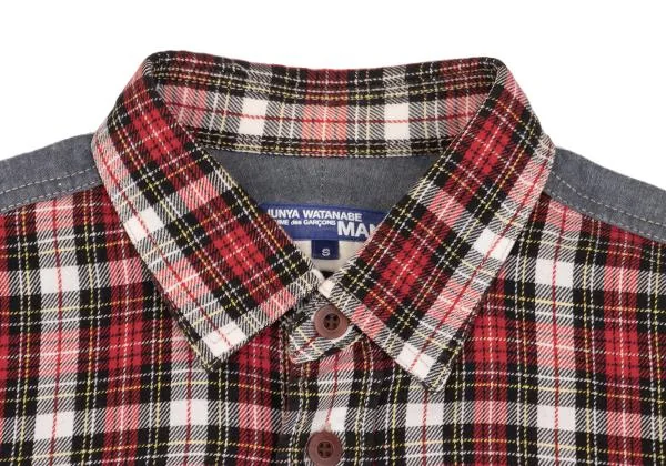 JUNYA WATANABE MAN COMME des GARCONS Switching Check Shirt K-153118_003
