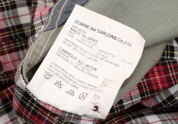 JUNYA WATANABE MAN COMME des GARCONS Switching Check Shirt K-153118_017