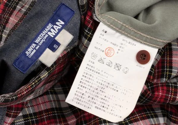 JUNYA WATANABE MAN COMME des GARCONS Switching Check Shirt K-153118_018