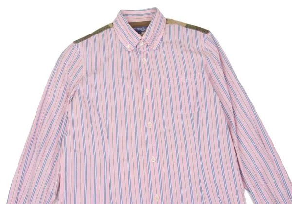 JUNYA WATANABE MAN COMME des GARCONS Camouflage Yoke Striped Shirt K-153119_002