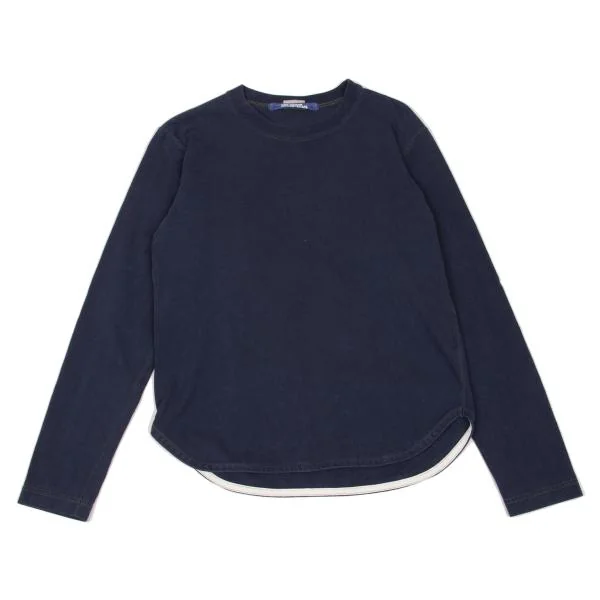JUNYA WATANABE MAN COMME des GARCONS Color Stitched Round Hem T shirt Navy S K-153120_001