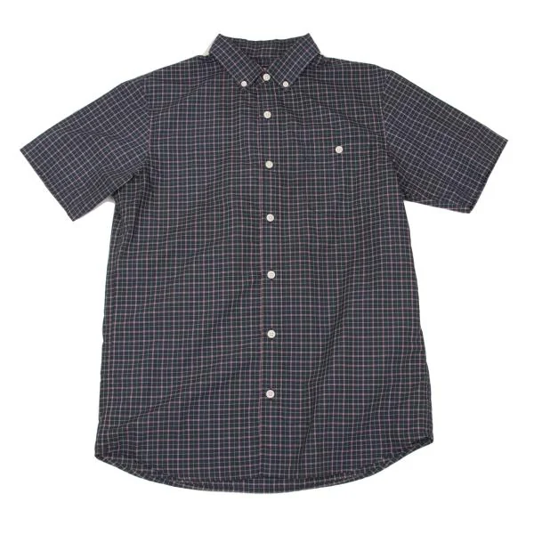 THE NORTH FACE Check Short Sleeve Shirt Navy M K-153127_001