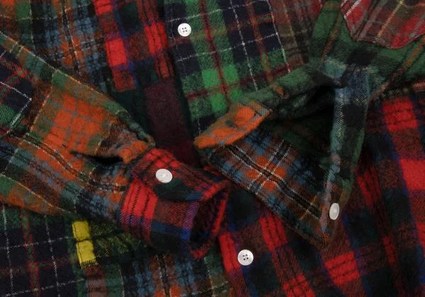 eYe JUNYA WATANABE MAN Wool Fulling Switching Check Shirt K-153129_008