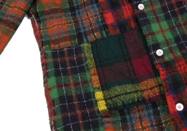 eYe JUNYA WATANABE MAN Wool Fulling Switching Check Shirt K-153129_010