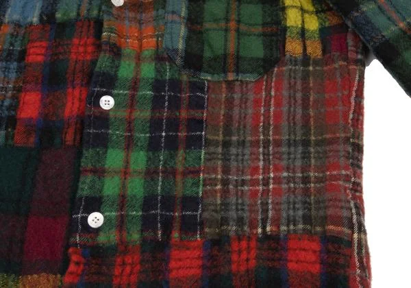 eYe JUNYA WATANABE MAN Wool Fulling Switching Check Shirt K-153129_011