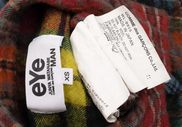 eYe JUNYA WATANABE MAN Wool Fulling Switching Check Shirt K-153129_017