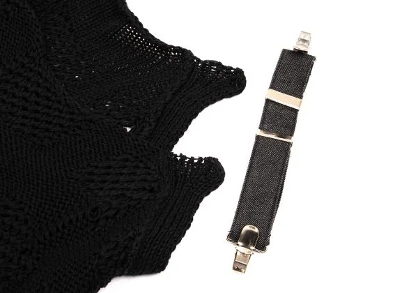 Y's Suspender Shoulder Check Weave Knit Camisole K-153147_005