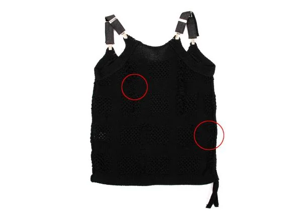 Y's Suspender Shoulder Check Weave Knit Camisole K-153147_010