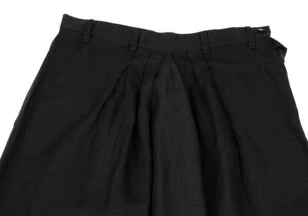 Y's Tencel Linen Tuck Dropped Crotch Pants K-153153_002