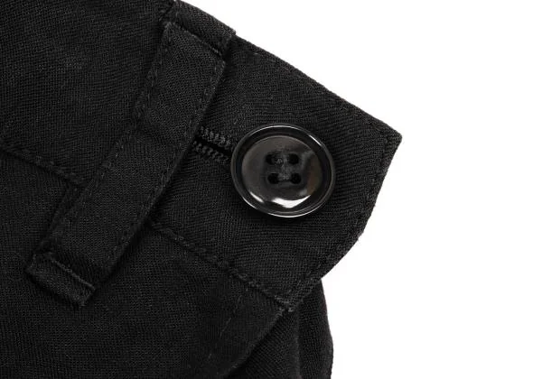 Y's Tencel Linen Tuck Dropped Crotch Pants K-153153_003