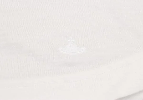 ヴィヴィアンウエストウッド レッドレーベルVivienne Westwood Red Label オーブ刺繍リボンギャザーカットソー 白1 K-153157_012