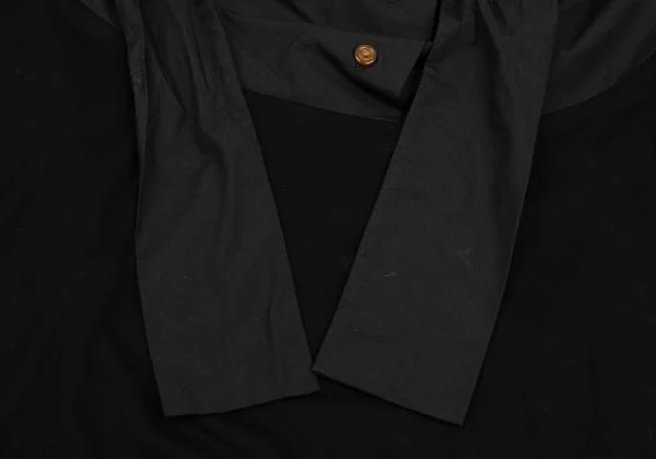 ヴィヴィアンウエストウッド レッドレーベルVivienne Westwood Red Label オーブ刺繍リボンギャザーカットソー 黒2 K-153158_005