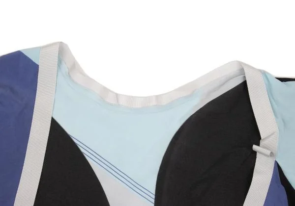 Yohji Yamamoto FEMME Silk Printed Tape Design Bolero K-153196_003